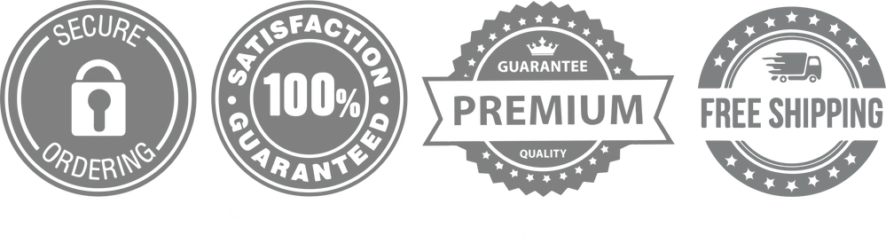 Trust badges: Tracked Shipping, SSL Secured, 30 Day Guarantee, Happy Customers